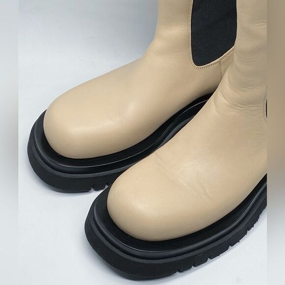 Bottega Veneta Lug Sole Leather Chelsea Boots size 36.5 - Picture 4 of 12